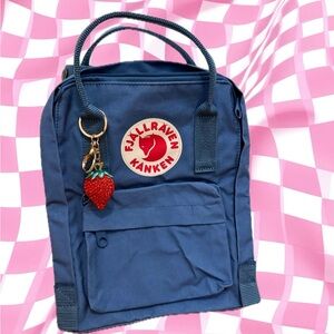 Fjallraven Kånken Blue mini Backpack with charm